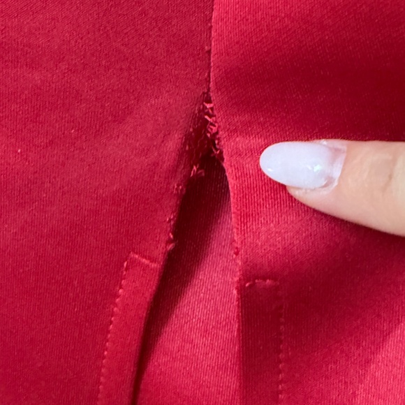 ASOS Design Red Ruffle Bodycon Midi Dress - Picture 7 of 10